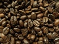 Background shot of roasted coffee bean