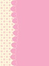 Background With Side Victorian Trim of Hearts and Royalty Free Stock Photo