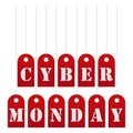 Background, signboard, banner on cyber monday.