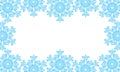 Background of silhouettes of snowflakes. Vector illustration. Applied clipping mask