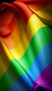 Background of silk fabric colours of the Pride flag