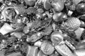 Background silver jewelry Royalty Free Stock Photo