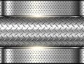 Background silver metallic 3d chrome Royalty Free Stock Photo