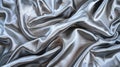 Background of a silver fabric with folds. silky and luxury smooth design Royalty Free Stock Photo