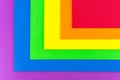 Background in six colors of the LGBT flag, gradient color with texture from real foam sponge paper for background, backdrop or de Royalty Free Stock Photo