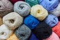 Background of the skeins color prize. Multicolored threads