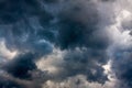 Background from the sky and dark storm clouds Royalty Free Stock Photo