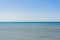 Background of sky and sea, sea is very calm with gentle ripples, sky perfectly clear Royalty Free Stock Photo