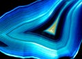 Background of slice of blue agate crystal Royalty Free Stock Photo