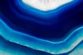 Background of slice of blue agate crystal Royalty Free Stock Photo