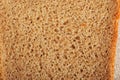 Background of slice of bread - black rye bread with yeast Royalty Free Stock Photo
