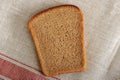 Background of slice of bread - black rye bread with yeast Royalty Free Stock Photo