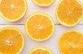 Background of Sliced Oranges Royalty Free Stock Photo