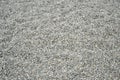 Background with small grey shingle on the beach in natural shades. Pebble background close up. Natural smooth stones background.