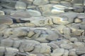 Background, Smooth, White Limestone Rocks Underwater