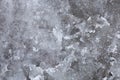 Abstract background with snow slush outside on street road caused by melting snow. Muddy snowy road. Winter is over and Royalty Free Stock Photo