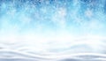 Background with Snow and Winter Landscape