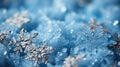 Snowflakes close-up. Macro photo. The concept of winter, cold, beauty of nature. Royalty Free Stock Photo