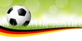 soccer ball with german banner