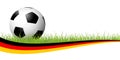 soccer ball with german banner