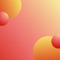 Background for the design of posts of social networks with the image of volumetric spheres at the edges.