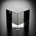 Background is softly gradient, enhancing the cube s three-dimensional appearanc Royalty Free Stock Photo