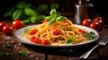 background spaghetti italian food vibrant