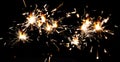 Background with a sparkler. Sparkler Bokeh Colorful sparkler. Festive Christmas sparkler decoration lighting element Royalty Free Stock Photo