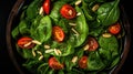 background spinach vegan food nutrient