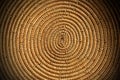 Background of a spiral woven wicker texture - Detail of a basket