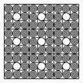 Background of square shaped tiles made spirals around circle