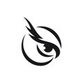 Eye Bird Eagle Falcon Hawk Logo Design Inspiration