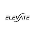 Typographic Text Font Elevate, logo design inspiration. Royalty Free Stock Photo