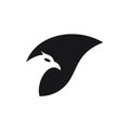 Eagle Falcon Hawk Leaves Logo Design Inspiration