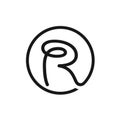 Initial Letter R Rose Logo Design Inspiration