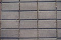 Background - stack bond brick-like gray concrete pavement Royalty Free Stock Photo