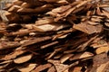 Background. Stack of wooden boards. Royalty Free Stock Photo