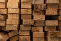 background of stacked, natural hardwood planks