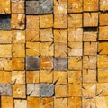 Background of Stacked Wood Cut. Royalty Free Stock Photo