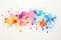 Illustration grunge paint abstract colored art background background watercolor stain design splash Royalty Free Stock Photo