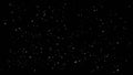 Background of the starry night sky. A scattering of white, bright stars and planets in the black sky.