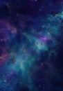 Background with stars. Galaxy Outer Space Colorful Nebula. Star Field Background. Royalty Free Stock Photo