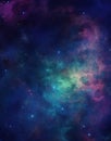 Background with stars. Galaxy Outer Space Colorful Nebula. Star Field Background. Royalty Free Stock Photo