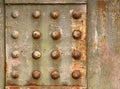 Background with steel rivets Royalty Free Stock Photo