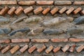 Background of stone and brick wall texture photo Royalty Free Stock Photo