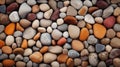 Background with stone pebbles