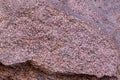 Background stone red grit base moss base natural uneven edge hard surface Royalty Free Stock Photo