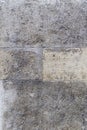 Background stone texture weathered wall. Symmetrical four blocks, grungy, abstract, rough texture, building bricks. Royalty Free Stock Photo
