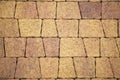 Background of stone tiles, yellow and orange Royalty Free Stock Photo