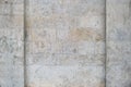 Background of a stone wall made of limestone blocks with a frame, copy space